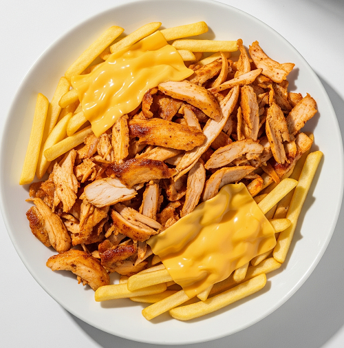 Spicy Chicken, Chips & Cheese 