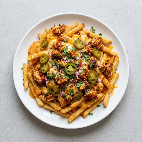 Loaded Fries With Spicy Chicken 