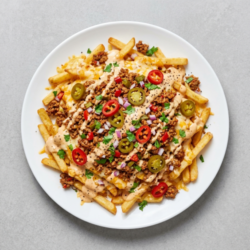 Loaded Fries With Spicy Mince 