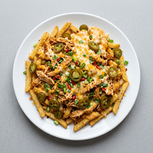 Loaded Salt Chilli Pepper Fries With Chicken 