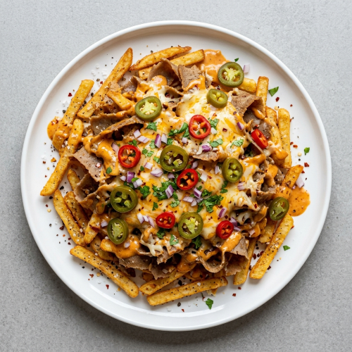 Loaded Salt Chilli Pepper Fries With Doner 