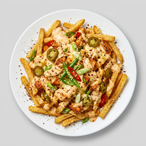 Loaded Salt Chilli Pepper Fries With Tikka 