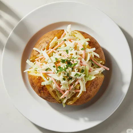 Coleslaw Baked Potato 