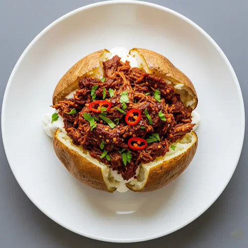 Spicy Lamb Baked Potato 