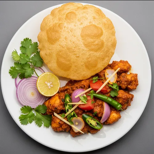 Spicy Mince Poori 